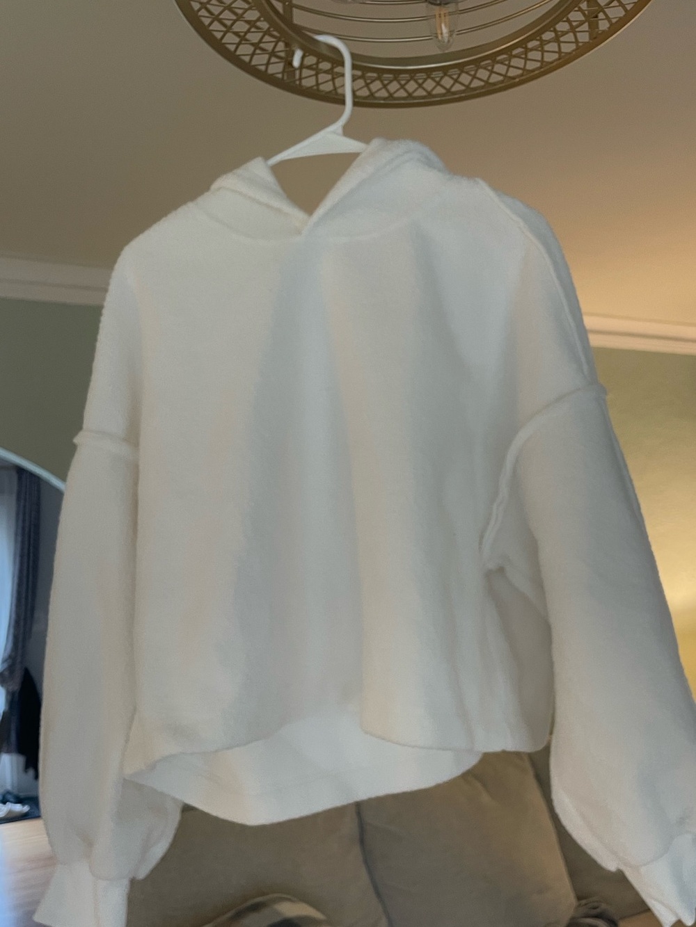 Cozy White Hooded Women’s Sweater